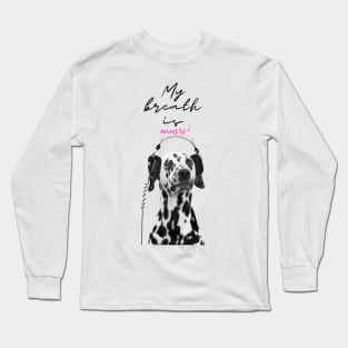 listening to music Long Sleeve T-Shirt